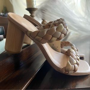 NEW. A new day Target braided cream heels